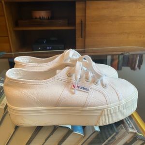 Superga 2790 ACOTW Platform Sneakers. White, size 6/36. Excellent worn only 2x.